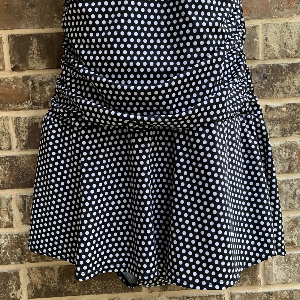 Women’s One Piece Halter Swimsuit Skirted - Picture 6 of 15